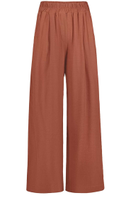 by-bar |  Viscose wide leg trousers Benji | red | Picture 1