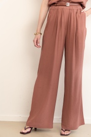 by-bar |  Viscose wide leg trousers Benji | red | Picture 4
