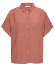 by-bar |  Viscose blouse Barley | red | Picture 1
