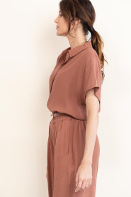 by-bar |  Viscose blouse Barley | red | Picture 7