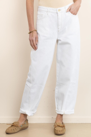 by-bar :  Barrel jeans Begum | white - img5