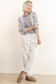 by-bar :  Pants with elastic waistband Izzy | natural - img2