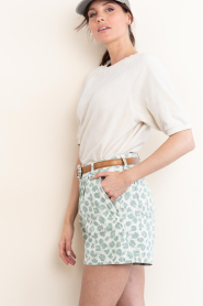 by-bar |  Washed leopard print short June | animal print | Picture 8