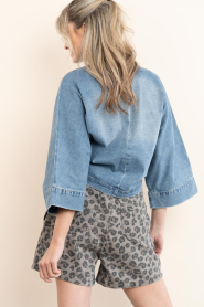 by-bar |  Washed leopard print short June | animal print | Picture 8