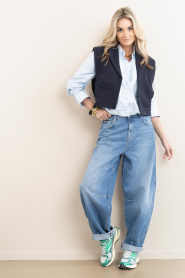 by-bar |  Jacquard waistcoat Suzie | dark blue | Picture 3