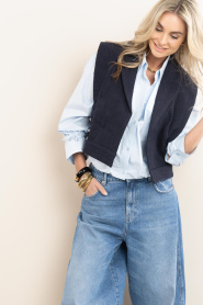 by-bar |  Jacquard waistcoat Suzie | dark blue | Picture 5