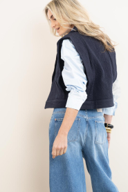by-bar |  Jacquard waistcoat Suzie | dark blue | Picture 8