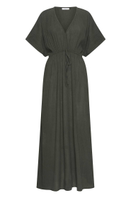 by-bar |  Viscose mix maxi dress Long | dark green | Picture 1