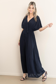 by-bar |  Viscose mix maxi dress Long | dark blue | Picture 4