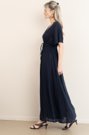 by-bar |  Viscose mix maxi dress Long | dark blue | Picture 6