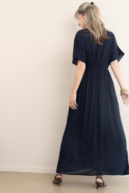 by-bar |  Viscose mix maxi dress Long | dark blue | Picture 7