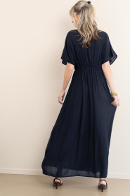 by-bar |  Viscose mix maxi dress Long | dark blue | Picture 8