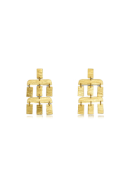 by-bar |  Gold plated earrings Puck | gold | Picture 1