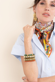 by-bar |  Bracelet with colored beads Breeze | orange | Picture 2