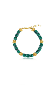 by-bar |  Bracelet with beads Jasmine | green | Picture 1