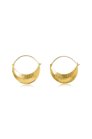 by-bar |  Gold plated earrings Moon | gold | Picture 1