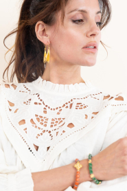 by-bar |  Gold plated earrings Moon | gold | Picture 2