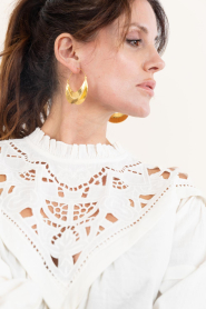 by-bar |  Gold plated earrings Moon | gold | Picture 3