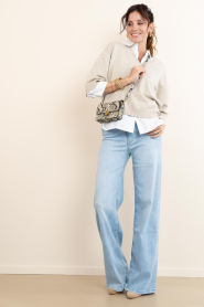 by-bar :  Leather shoulder bag Loua | animal print - img5