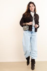 by-bar :  Leather shoulder bag Loua | animal print - img2