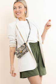 by-bar :  Leather shoulder bag Loua | animal print - img2