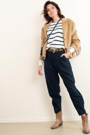 Alter Ego |  Woolen jacket with fringes Billie | camel | Picture 3