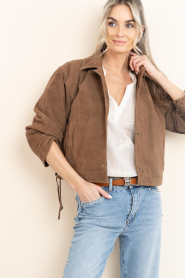 Alter Ego |  Suede  jacket Fallon | camel | Picture 2