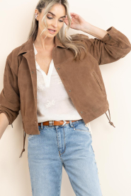 Alter Ego |  Suede  jacket Fallon | camel | Picture 4