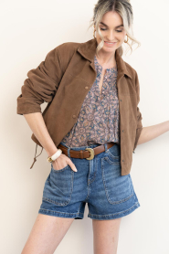 Alter Ego |  Suede  jacket Fallon | camel | Picture 8