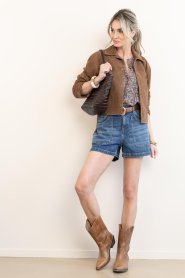 Alter Ego |  Suede  jacket Fallon | camel | Picture 9