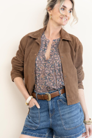 Alter Ego |  Suede  jacket Fallon | camel | Picture 10