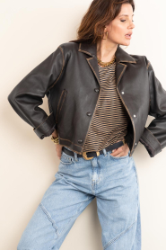Alter Ego |  Vintage leather jacket Fallon | brown | Picture 6