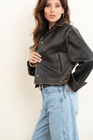 Alter Ego |  Vintage leather jacket Fallon | brown | Picture 7