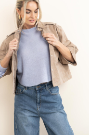 Alter Ego :  Suede blouse/jacket Nala | camel - img4