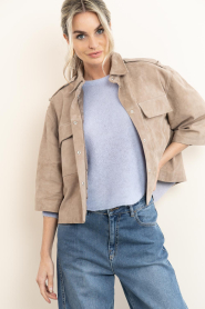 Alter Ego :  Suede blouse/jacket Nala | camel - img5