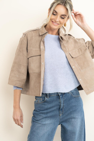 Alter Ego :  Suede blouse/jacket Nala | camel - img6