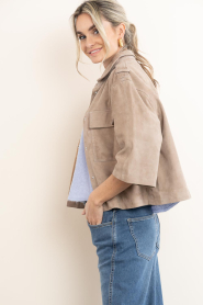 Alter Ego :  Suede blouse/jacket Nala | camel - img7