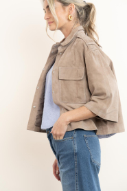 Alter Ego :  Suede blouse/jacket Nala | camel - img8