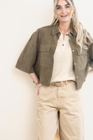 Alter Ego :  Suede blouse/jacket Nala | green - img6