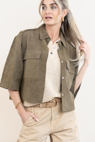 Alter Ego :  Suede blouse/jacket Nala | green - img10