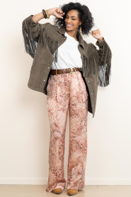 Alter Ego :  Suede blouse/jacket Ginny | dark green - img10