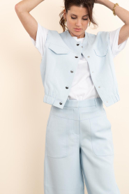 Aaiko |  Waistcoat with elastic waistband Olivia | blue | Picture 5