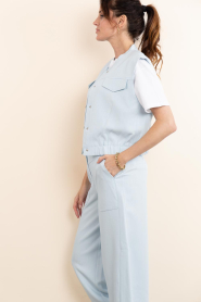 Aaiko |  Waistcoat with elastic waistband Olivia | blue | Picture 7