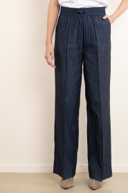 Aaiko |  Pinstripe trousers Esila | dark blue | Picture 4