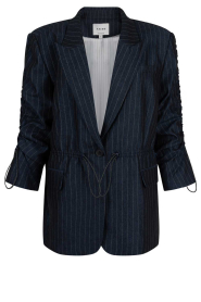 Aaiko |  Pinstripe blazer with elastic waistband Brynn | dark blue | Picture 1