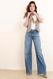 Aaiko |  Top with puffed sleeves Sodia | natural | Picture 3