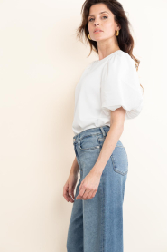 Aaiko |  Top with puffed sleeves Sodia | natural | Picture 8