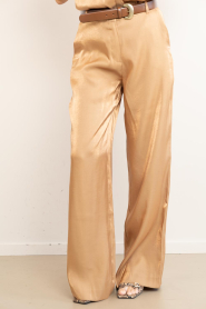 Aaiko |  Wide leg trousers Cecilia | camel | Picture 4