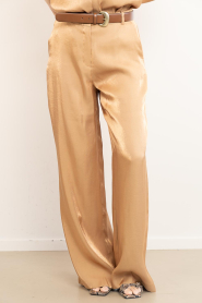 Aaiko |  Wide leg trousers Cecilia | camel | Picture 5