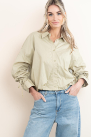 Aaiko |  Blouse with elastic waistband Mikkie | green | Picture 7